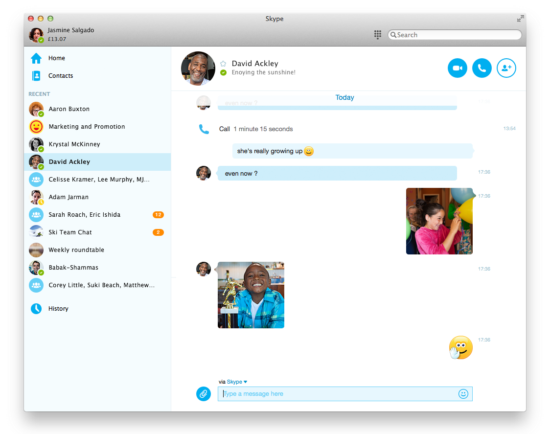 Skype for business desktop app